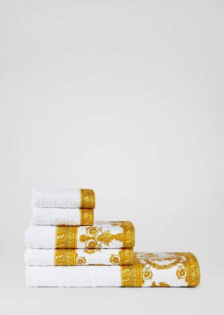 versace towel white|Versace towel sale.